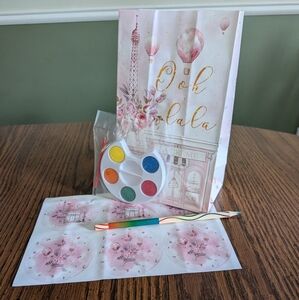 Ooh La La Party Favor Set with Paint Palette